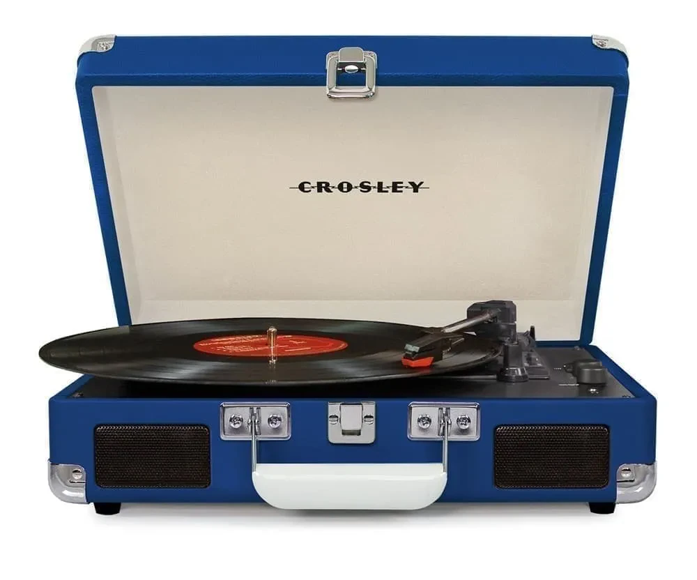 Виниловый проигрыватель Crosley Cruiser Deluxe CR8005D-BL Blue c Bluetooth