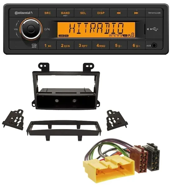 Continental 1DIN USB AUX MP3 Autoradio für Mazda MPV (2000-2006)