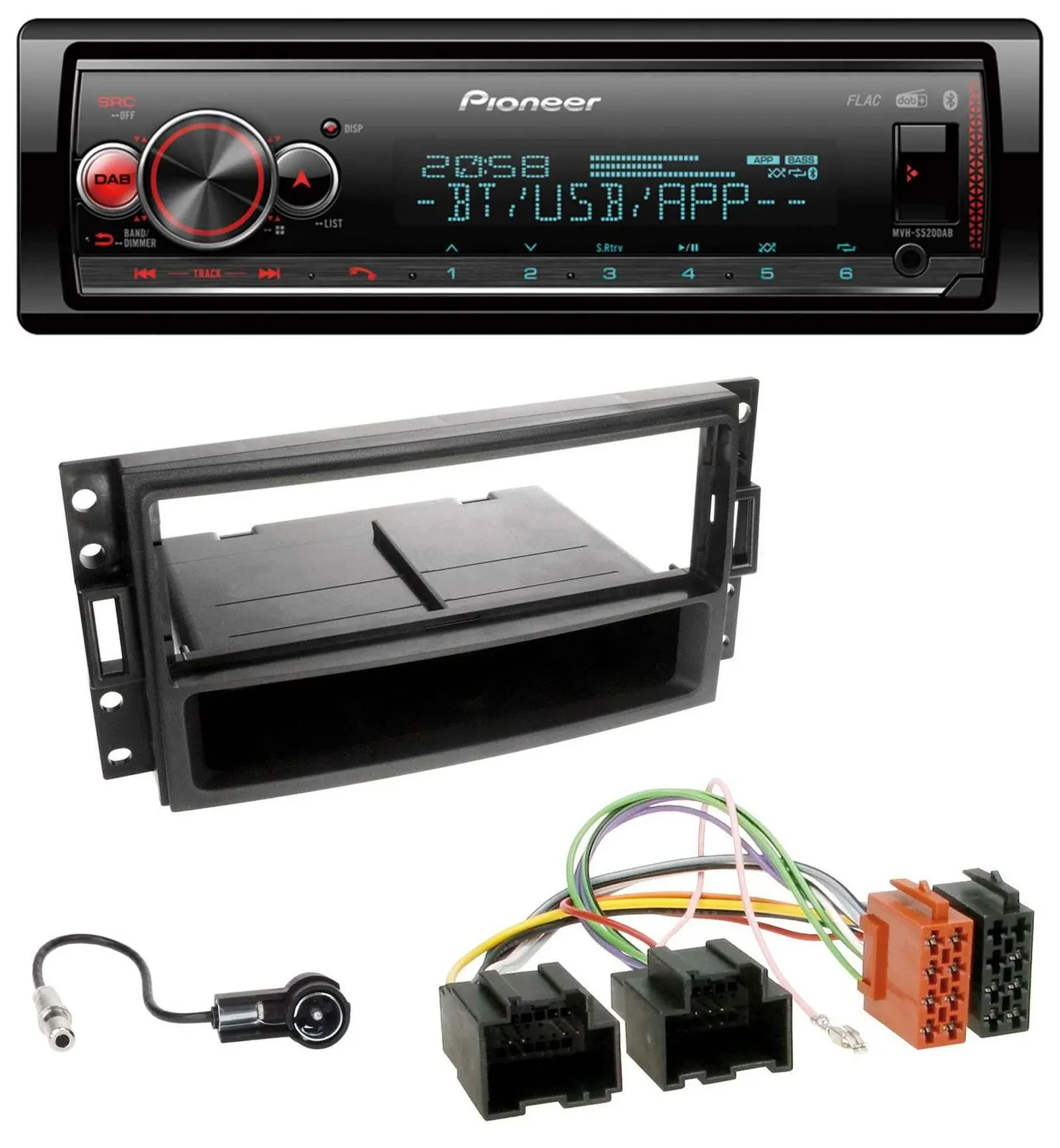 Pioneer Bluetooth USB MP3 DAB Autoradio für Chevrolet Corvette Uplander 05-13