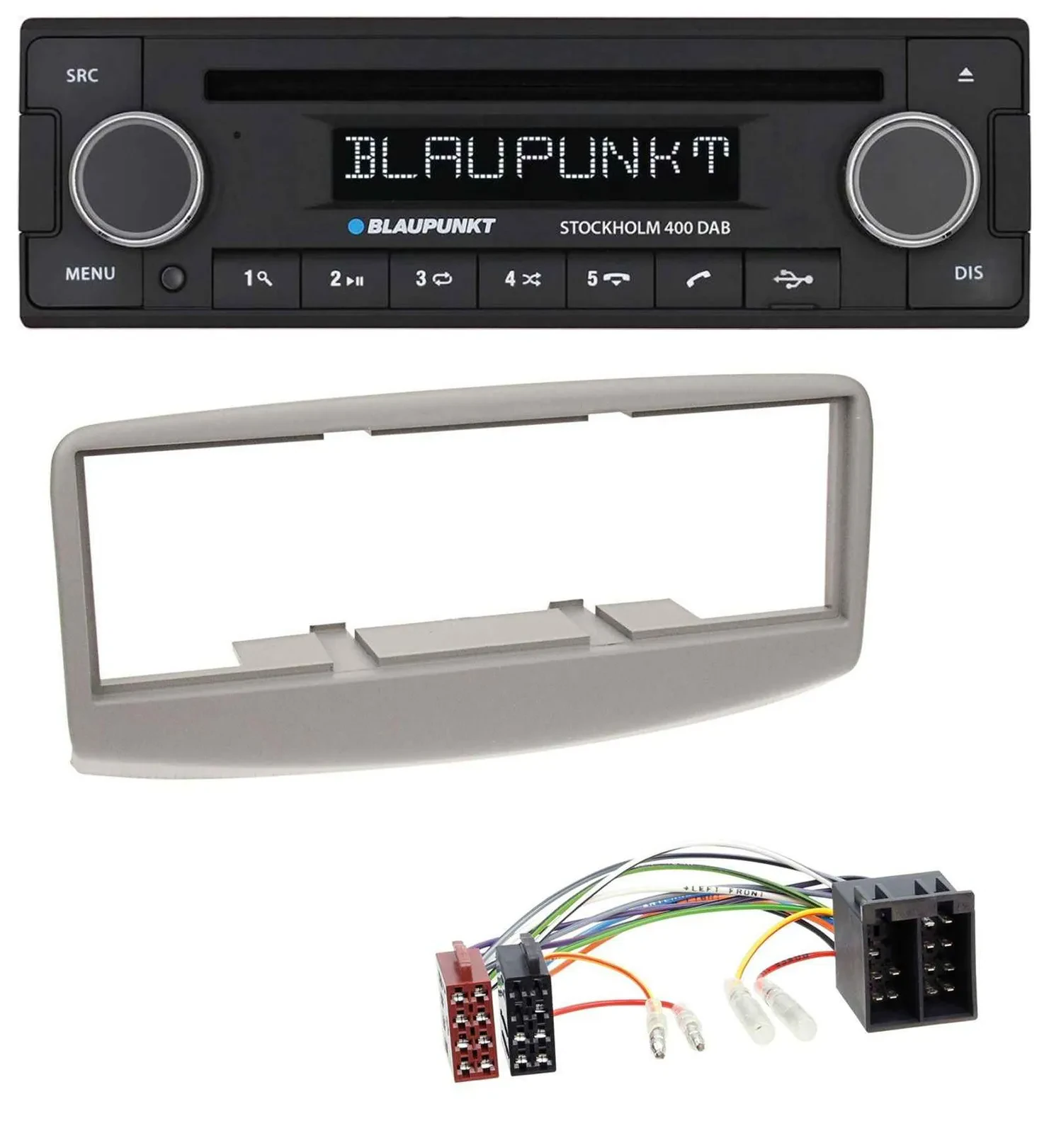 Blaupunkt MP3 Bluetooth DAB CD USB Autoradio für Fiat Multipla 186 1999-2010 gra