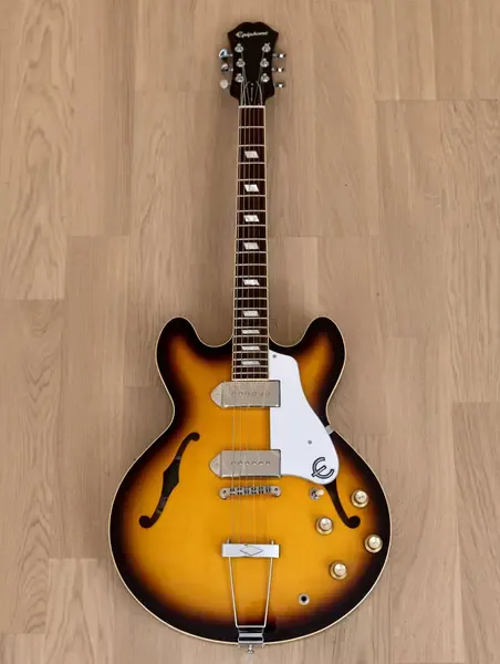 Электрогитара полуакустическая Epiphone Elitist Casino '65 Vintage Reissue Sunburst w/case Japan 2019