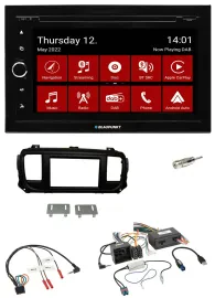 Blaupunkt 2DIN Lenkrad Bluetooth USB TMC DAB Navigation für Citroen Jumpy Spacet