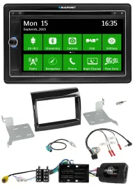 Автомагнитола Blaupunkt 2DIN, Bluetooth, DAB, USB, навигация, TMC для Citroen/Fiat/Peugeot