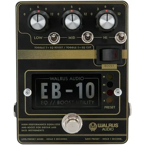 Педаль эффектов для электрогитары Walrus Audio EB-10 Preamp EQ Boost