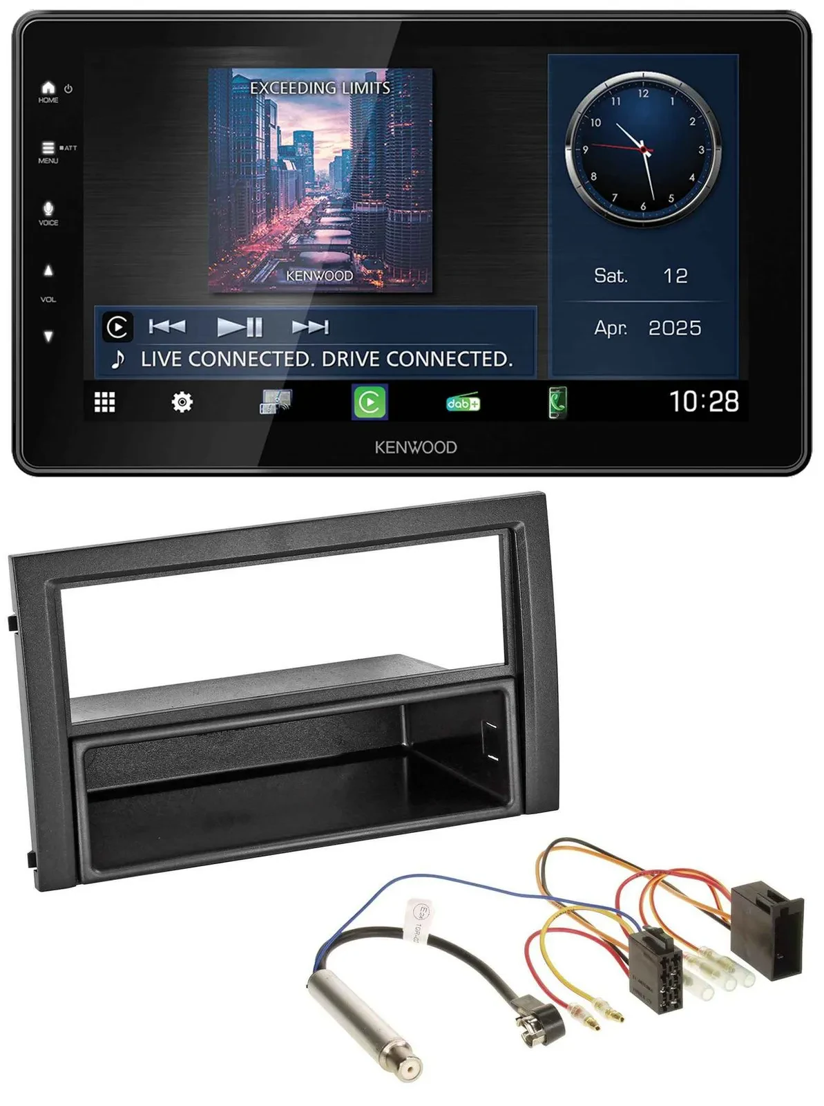 Kenwood MP3 Bluetooth USB DAB Autoradio für Skoda Fabia 2004-2007 6Y Facelift IS