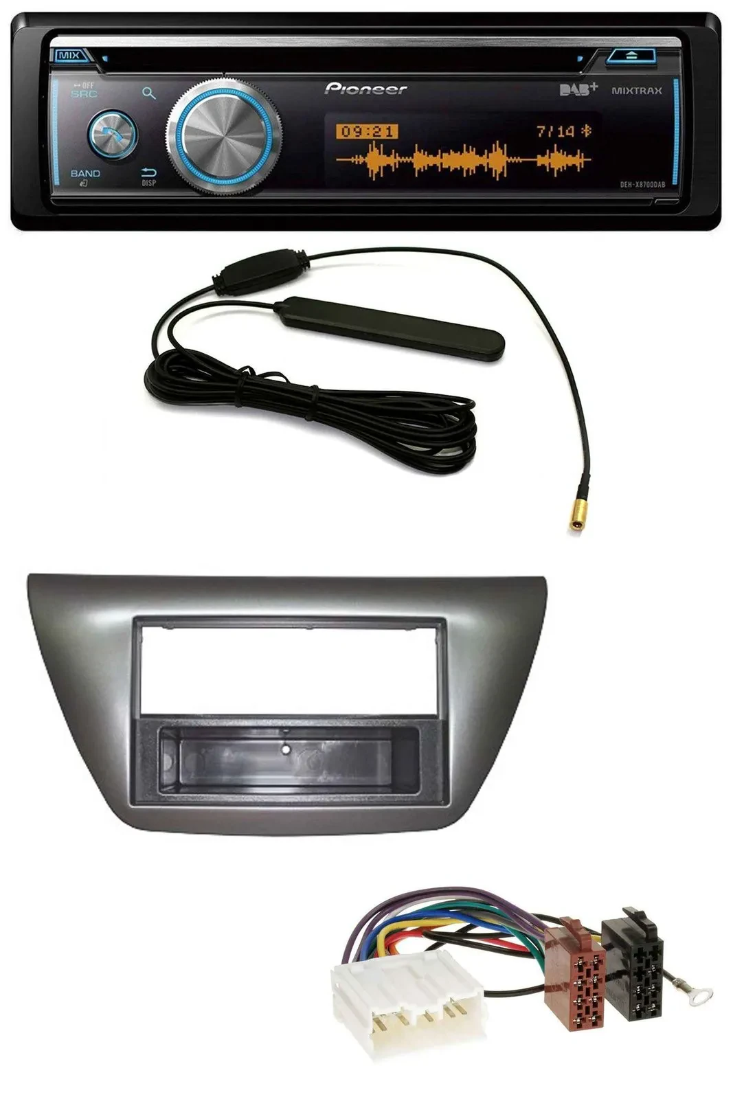 Автомагнитола для Mitsubishi Lancer Evo (2004–2008) Pioneer CD USB Bluetooth DAB MP3