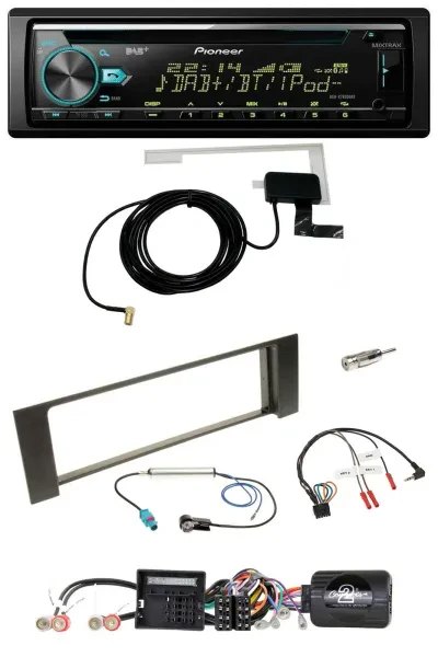 Pioneer MP3 Lenkrad CD USB DAB Autoradio für Audi A4 00-04 B6 Quadlock Fakra