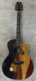 Luna Guitars Vista Wolf Koa Body Acoustic Electric Guitar w/Case