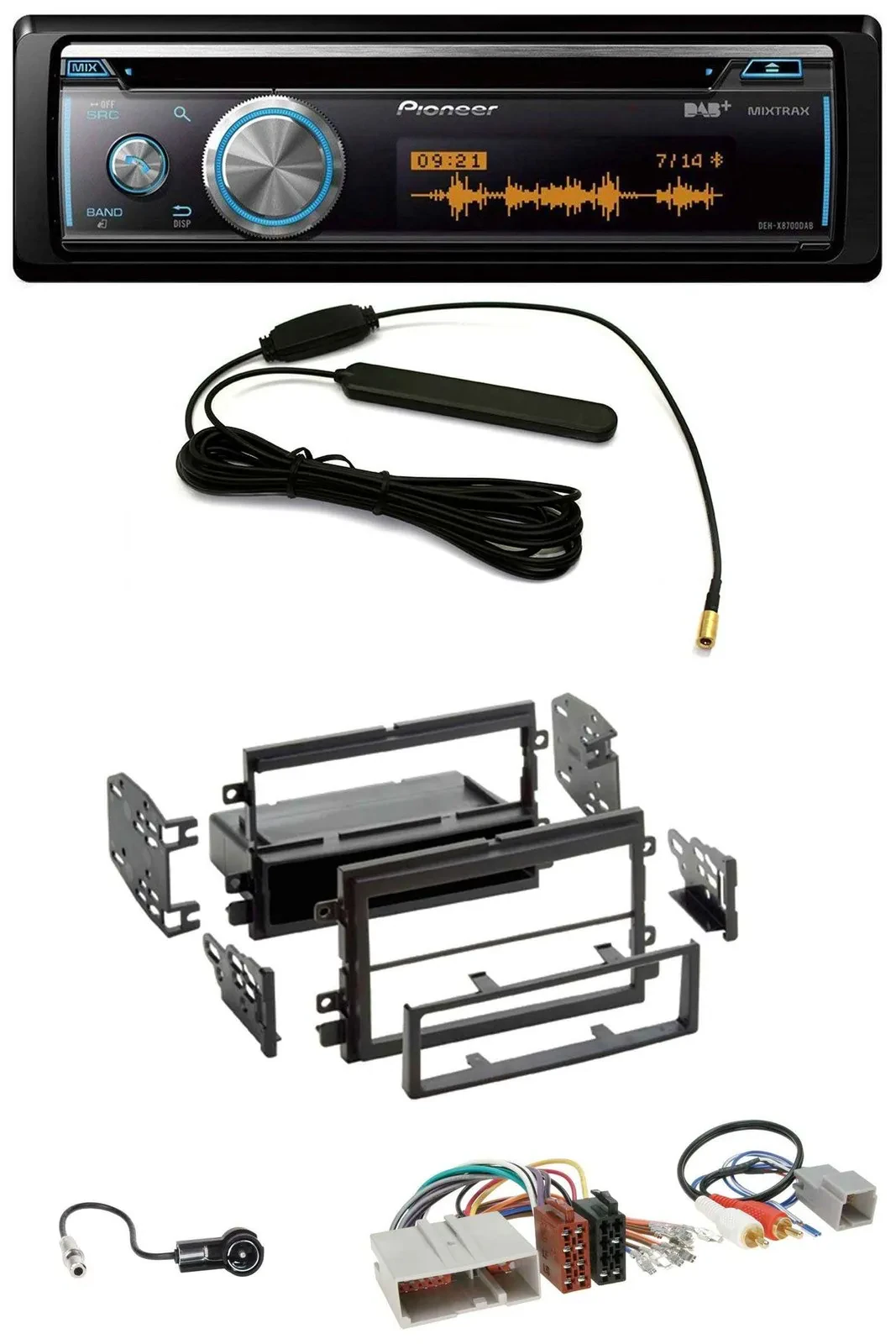 Pioneer CD USB Bluetooth DAB MP3 Autoradio für Ford Mustang, F150 (2004-2009)