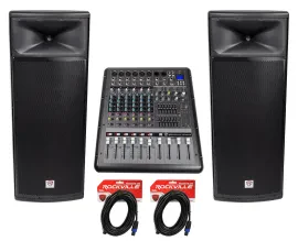 Пассивная акустическая система Rockville SPGN258 Black с микшером и аксессуарами (пара)