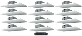 Потолочная акустика JBL DCS6T White с усилителем (12 штук)