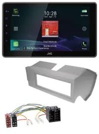 JVC DAB MP3 Bluetooth USB Autoradio für Fiat Panda (bis 2002) - grau