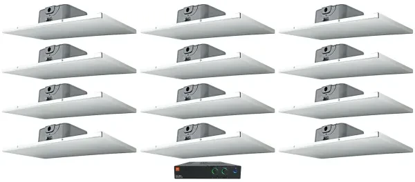 Потолочная акустика JBL DCS6T White с усилителем (12 штук)