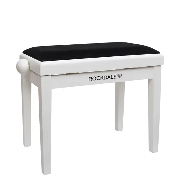 Банкетка для клавишных Rockdale RHAPSODY 131 SV WHITE BLACK