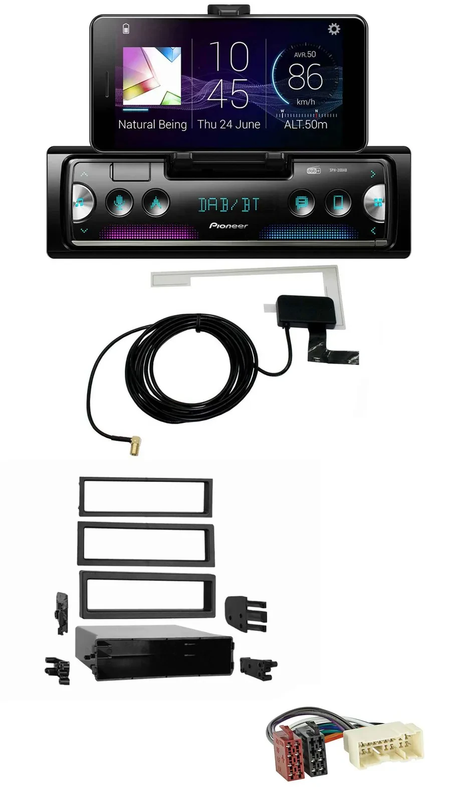 Pioneer DAB Bluetooth MP3 USB Autoradio für Nissan Xterra (2000-2004)