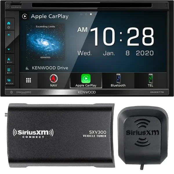 Kenwood DNX577S 6.8" DVD Receiver + GPS + SiriusXM Ready