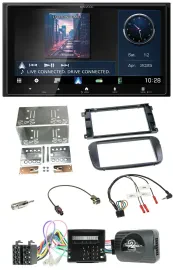 Kenwood Bluetooth 2DIN USB DAB Lenkrad Autoradio für Ford S-Max Mondeo Profi sch