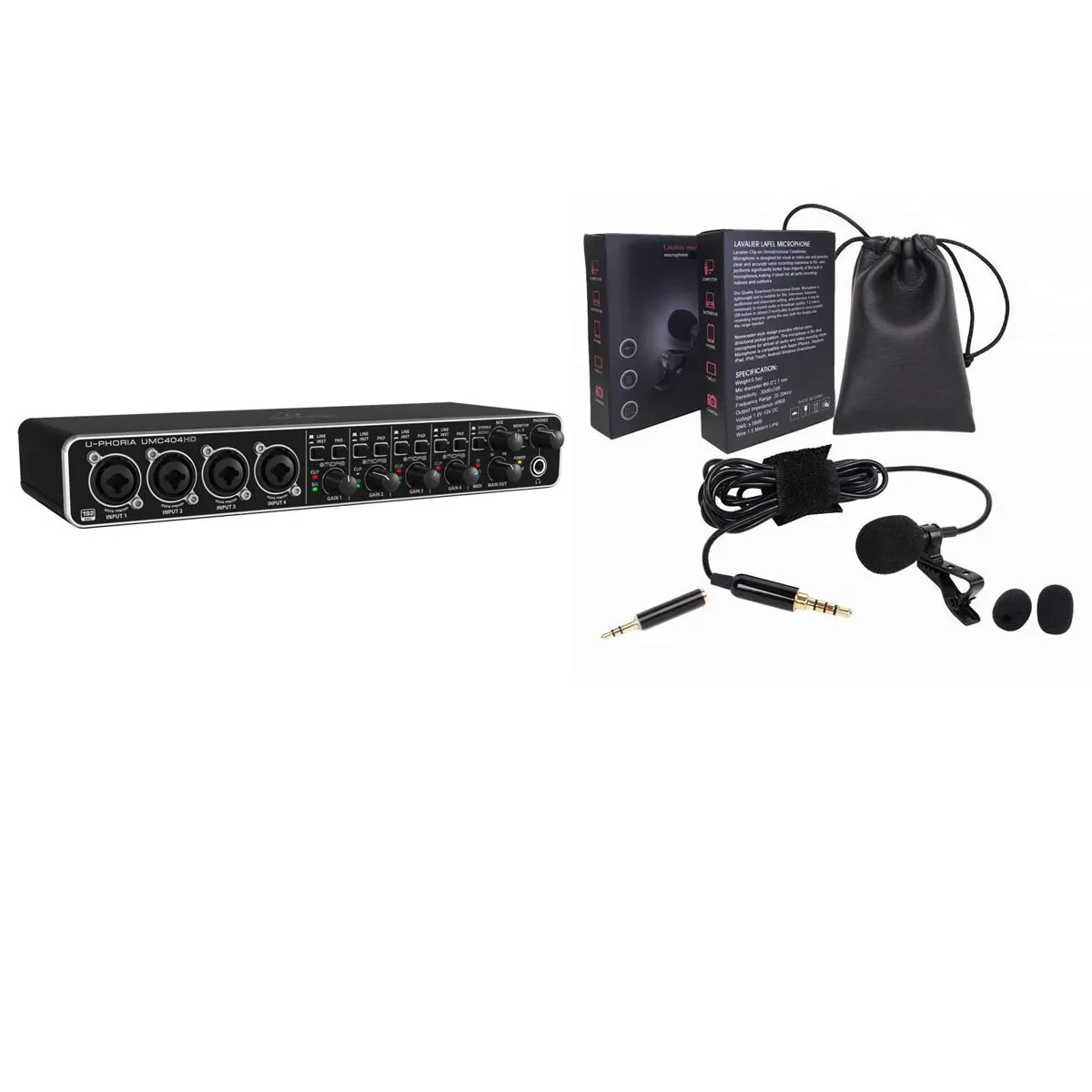 Аудиоинтерфейс Behringer U-PHORIA UMC404HD USB 2.0, с MIDI (набор)