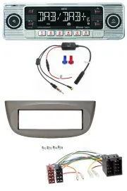 Dietz DAB USB MP3 Bluetooth Autoradio für Renault Twingo 07-12 beige-grau