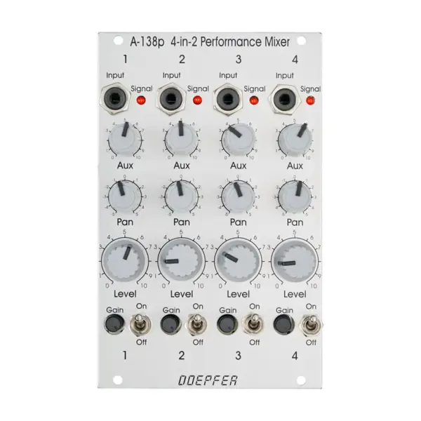 Модульный студийный синтезатор Doepfer A-138p Performance Mixer Input - Mixer Modular Synthesizer