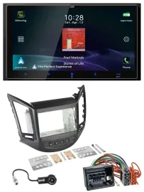 JVC USB Bluetooth 2DIN DAB MP3 Autoradio für Chevrolet Orlando KL1Y/KL1YN ab 10