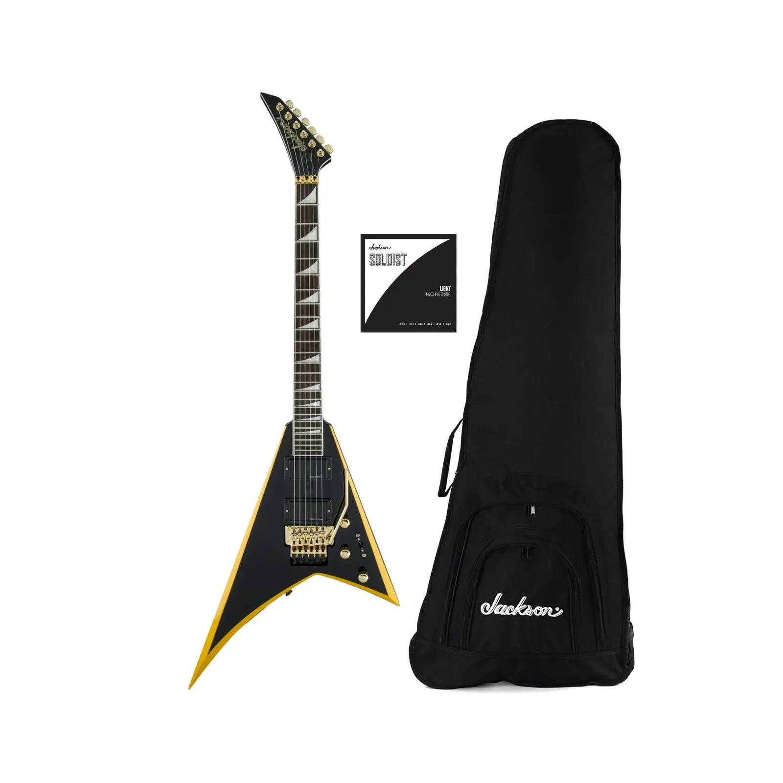 Jackson X Series Rhoads RRX24 6 String Guitar Black with Gig Bag and Strings