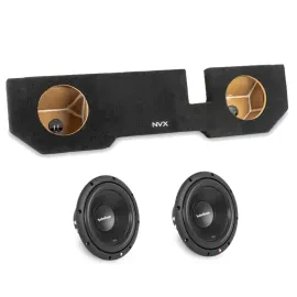 NVX VE-DOD-RAMQCCG3-D10S Dual 10" Subwoofer Enclosure with Two R2D2-10 Subwoofer