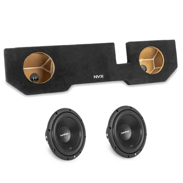 NVX VE-DOD-RAMQCCG3-D10S Dual 10" Subwoofer Enclosure with Two R2D2-10 Subwoofer