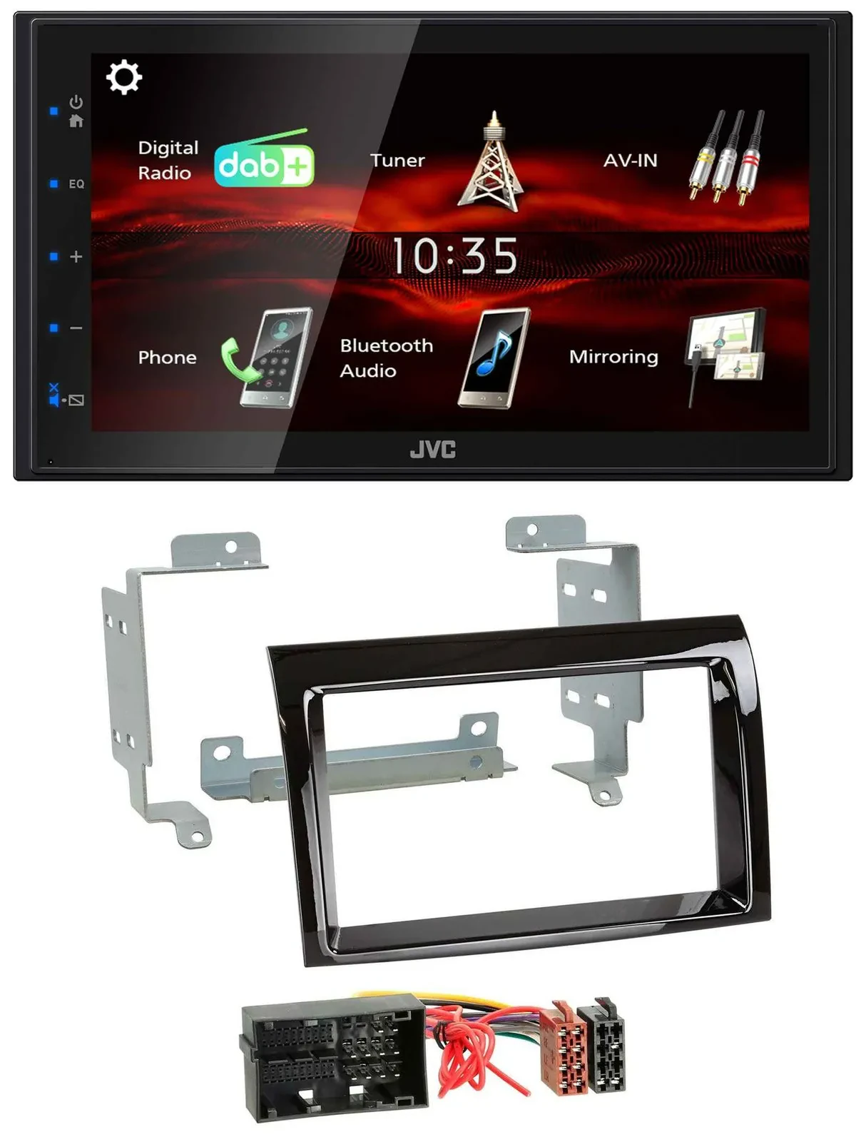 JVC USB Bluetooth MP3 DAB 2DIN Autoradio für Fiat Ducato Peugeot Boxer Citroen J