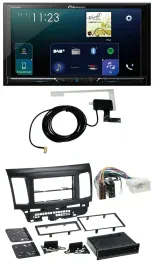 Автомагнитола для Mitsubishi Lancer (EVO) с 2008 Pioneer 2DIN DAB USB MP3 Bluetooth