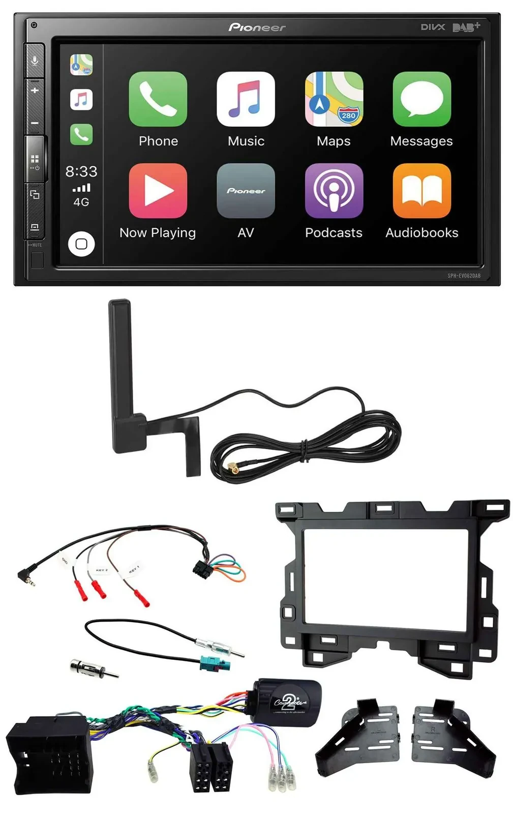 Pioneer USB 2DIN Bluetooth DAB Lenkrad Autoradio für Mercedes Sprinter W907 W910