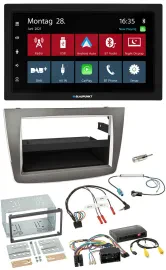 Blaupunkt Lenkrad Bluetooth DAB 2DIN USB Autoradio für Alfa Romeo Mito silber 14