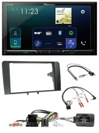 Pioneer Lenkrad Bluetooth USB 2DIN DAB Autoradio für Audi A3 Symphony ISO 8P 200