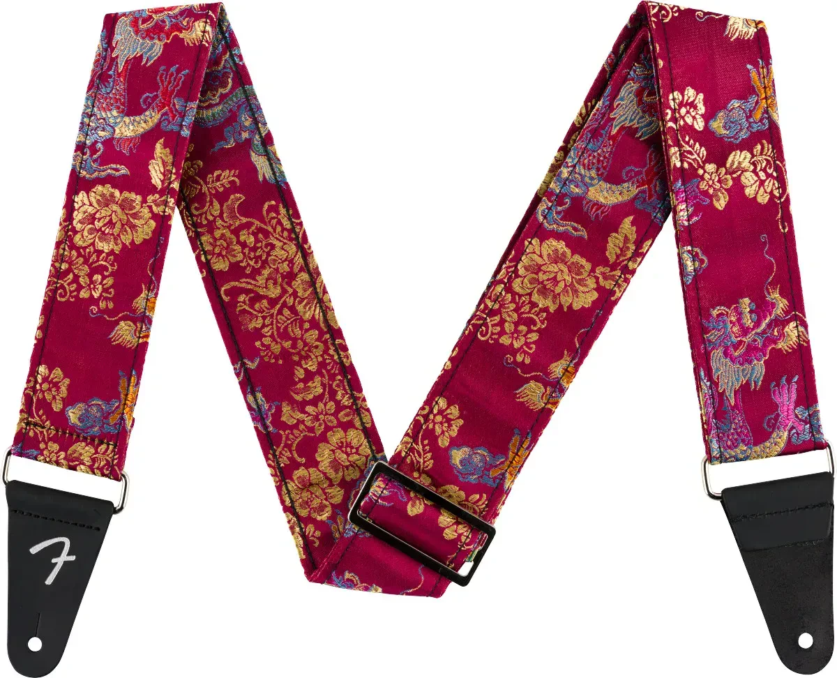 Ремень для гитары Fender 099-0638-053 Satin Dragon Wine Red