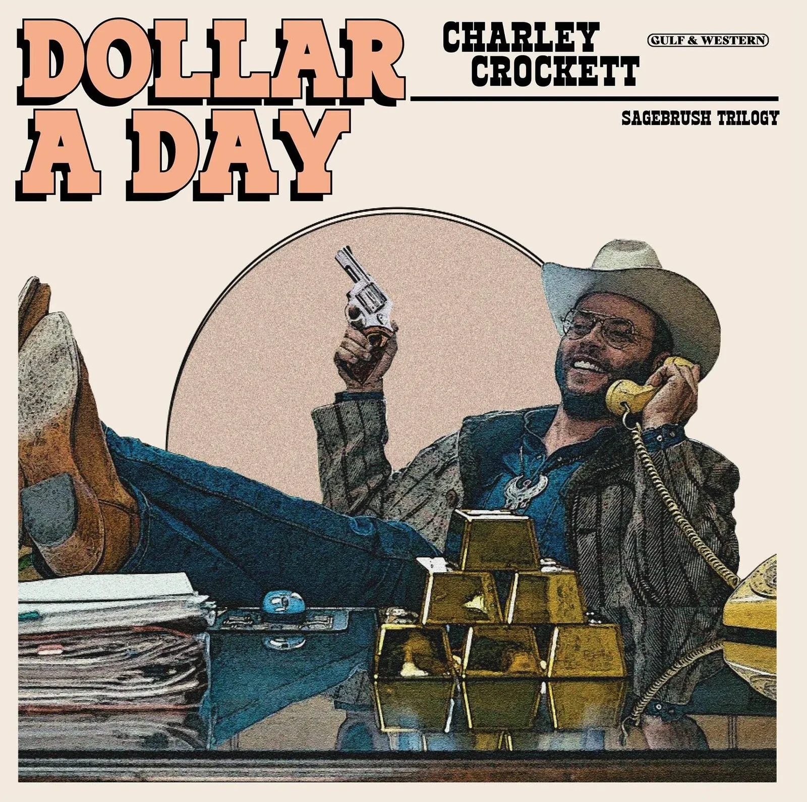 Виниловая пластинка Charlie Crockett – Dollar A Day Indie-Exclusive Blue Vinyl, Limited Edition (Релиз 2025)