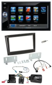 Blaupunkt SD USB TMC Bluetooth 2DIN Lenkrad Navigation für Fiat Doblo Mini-ISO a
