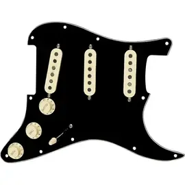 Пикгард со звукоснимателями Fender Stratocaster SSS Tex Mex Pre-Wired Pickguard Black White