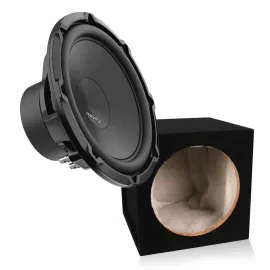 Hertz CS 300 S4 700W Shallow Mount 12" Subwoofer with Free Sealed Enclosure Box