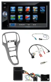 Blaupunkt 2DIN Bluetooth TMC USB Lenkrad SD Navigation für Opel Astra J ab 2009
