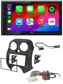 JVC Bluetooth USB MP3 2DIN DAB Autoradio für Nissan Micra (10-13)