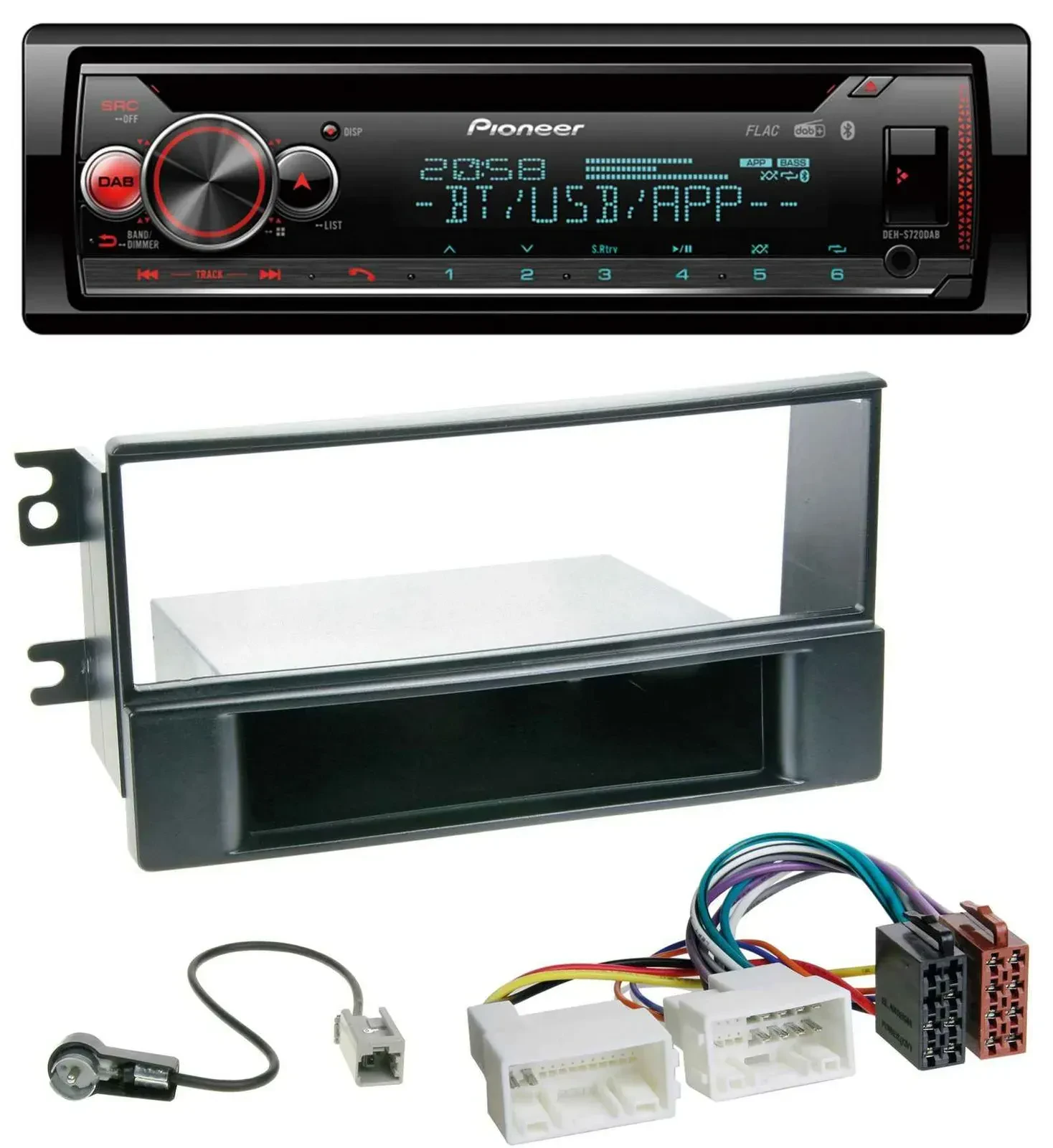 Автомагнитола для Kia Sportage II (2008–2010) Pioneer CD/MP3, DAB, Bluetooth, USB