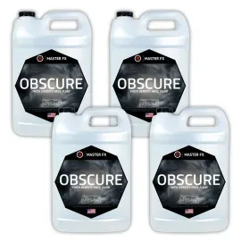 Master FX HF-MO-1 Obscure Thick Haze Fluid 4 Pack of 1 Gallon Bottles