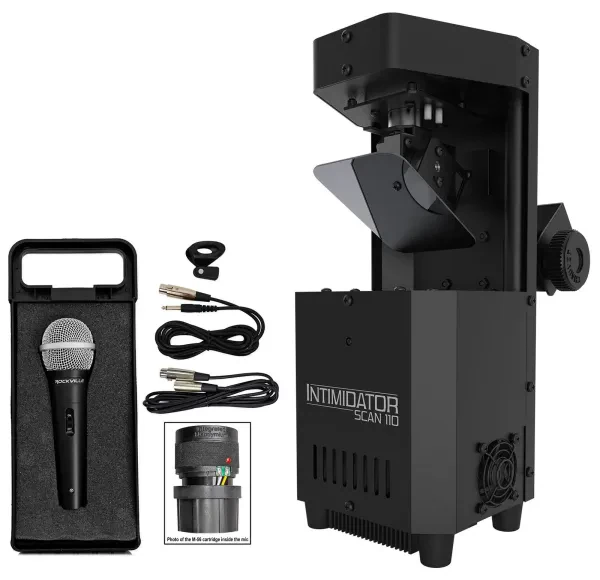 Chauvet Intimidator Scan 110 LED Scanner Dance Floor Party Effect Light + Mic