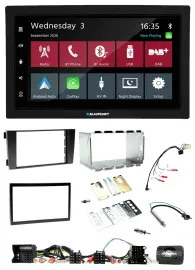 Blaupunkt DAB Bluetooth USB Lenkrad 2DIN Autoradio für Audi A6 C5 2001-2004 Akti