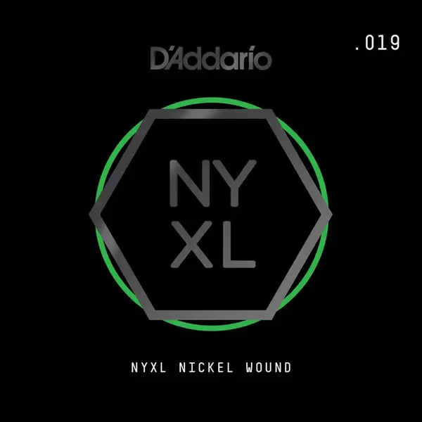 Струна одиночная D'Addario NYNW019 NYXL Nickel Wound Single 019