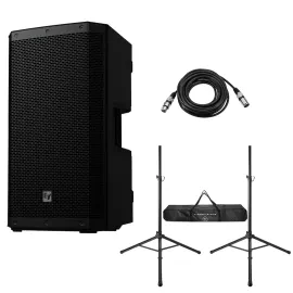 Electro-Voice ZLX-G2 12" 1000W Bluetooth Powered Loudspeaker, w/Stands and Cable