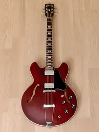 Электрогитара полуакустическая Gibson ES-335 TD HH Wine Red w/case USA 1974