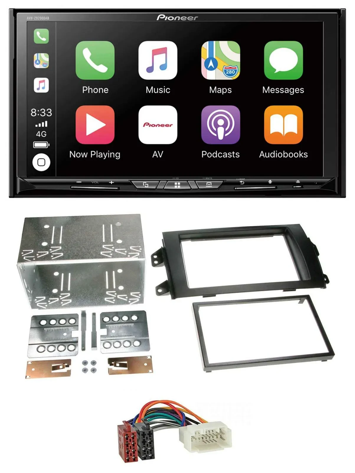 Pioneer 2DIN MP3 USB DAB DVD Bluetooth Autoradio für Fiat Sedici Suzuki SX 4 ab