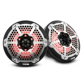 DS18 NXL-6M/BK 6.5” Marine Speakers with LED - 200W RMS