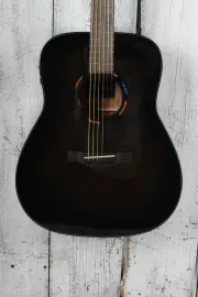 Б/У Электроакустическая гитара Yamaha TransAcoustic Dreadnought 25.6", 20 ладов, верхняя дека массив ель, корпус махагони, правша, Translucent Black, без выреза, с чехлом
